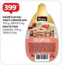 Auchan Hamé kacsa- vagy libamájas, pástétom ajánlat