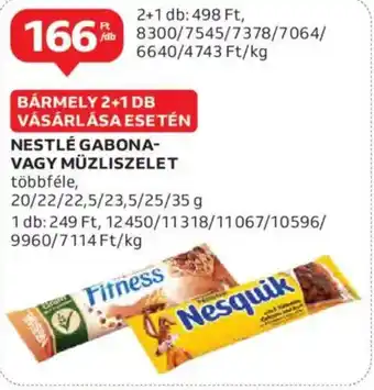 Auchan Nestlé gabona- vagy müzliszelet ajánlat