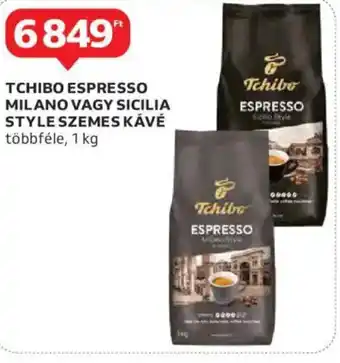 Auchan Tchibo espresso milano vagy sicilia style szemes kávé ajánlat