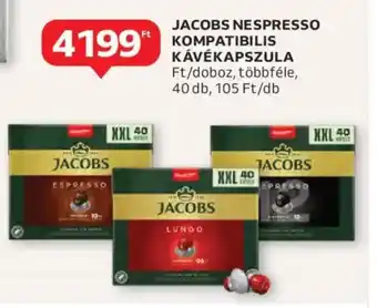 Auchan Jacobs nespresso kompatibilis kávékapszula ajánlat