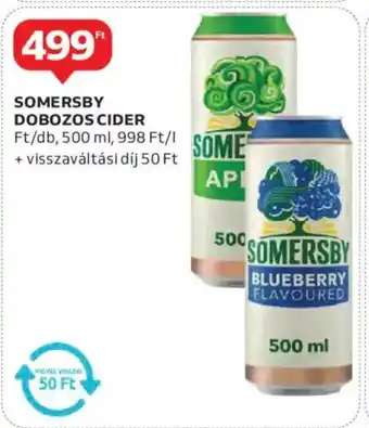 Auchan Somersby dobozos cider ajánlat