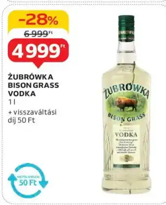 Auchan Żubrówka bison grass vodka ajánlat