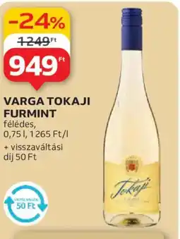 Auchan Varga tokaji furmint ajánlat