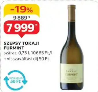 Auchan Szepsy tokaji furmint ajánlat