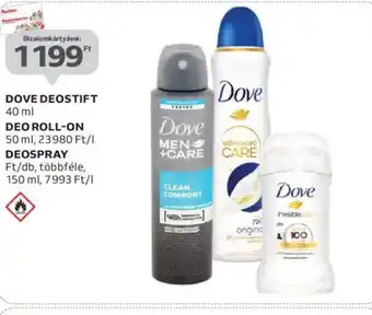 Auchan Dove deostift, deo roll-on, deospray ajánlat