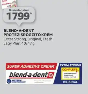 Auchan Blend-a-dent protézisrögzítő krém ajánlat