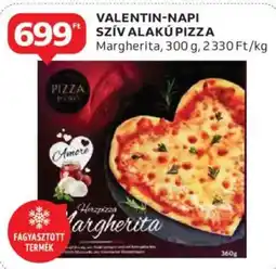 Auchan Valentin-napi szív alakúpizza ajánlat