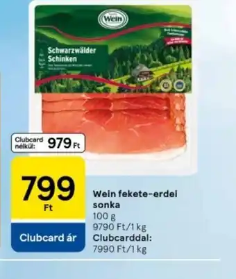 Tesco Wein fekete-erdei sonka ajánlat