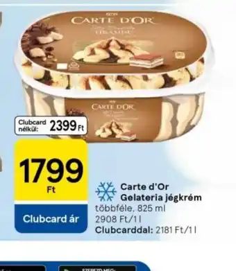 Tesco Carte d'Or Gelateria Jégkrém ajánlat