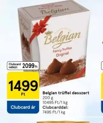 Tesco Belgian trüffel desszert ajánlat