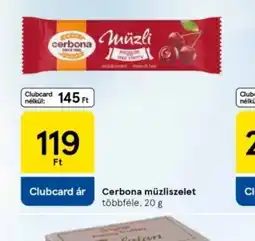 Tesco Carbona müzliszelet ajánlat