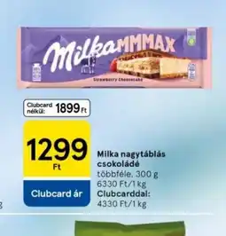 Tesco Milka Mmmmax csokoládé ajánlat