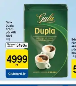 Tesco Gala Dupla őrölt kávé ajánlat