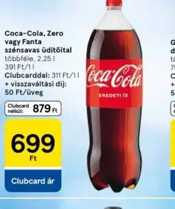 Tesco Coca-Cola, Zero vagy Fanta szénsavas üdítőital ajánlat