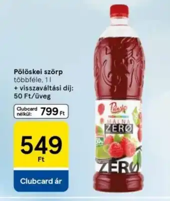 Tesco Pötyökkel szörp ajánlat