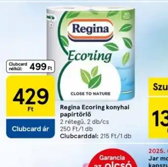 Tesco Regina Ecoring konyhai papírtörlő ajánlat