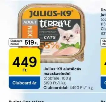 Tesco Julius-K9 Adult Terine macskaeledel ajánlat