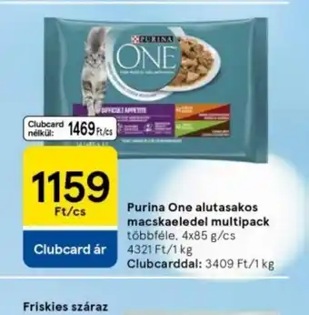 Tesco Purina One alutasakos macskaeledel multipack ajánlat