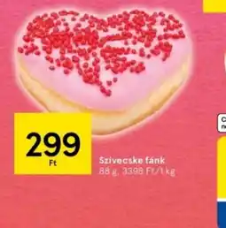 Tesco Szív alakú fánk ajánlat