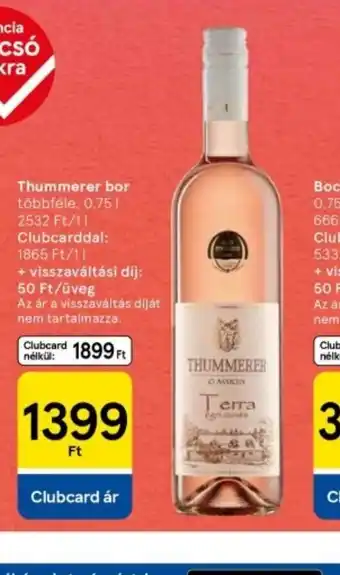 Tesco Thummerer bor ajánlat