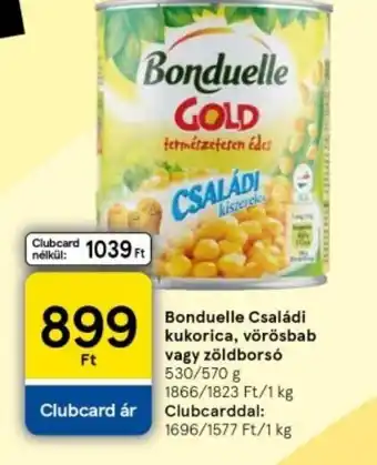 Tesco Bonduelle Gold Családi kukorica ajánlat