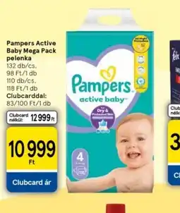 Tesco Pampers Active Baby Mega Pack pelenka ajánlat