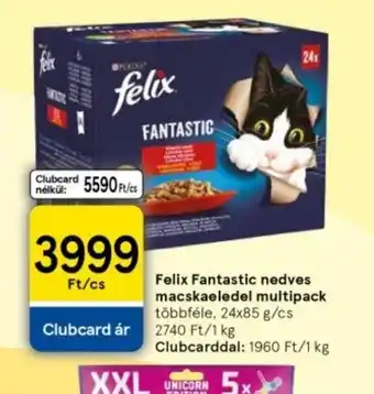 Tesco Felix Fantastic nedves macskaeledel multipack ajánlat