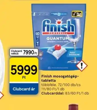 Tesco Finish Mosogatgép-tabletta ajánlat