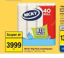 Tesco Nicky Big Pack Toalettpapír ajánlat