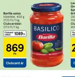 Tesco Barilla szsz Basilico ajánlat