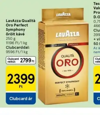 Tesco Lavazza Qualita Oro Perfect Symphony őrölt kávé ajánlat