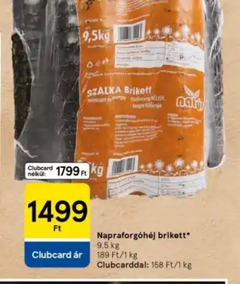 Tesco Napraforghéj brikett ajánlat