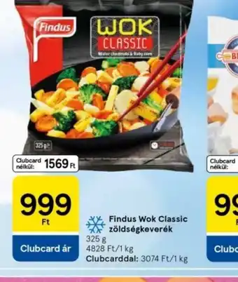 Tesco Findus Wok Classic zöldségkeverék ajánlat