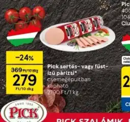 Tesco Pick sertés- vagy füst-ízű párizsi ajánlat