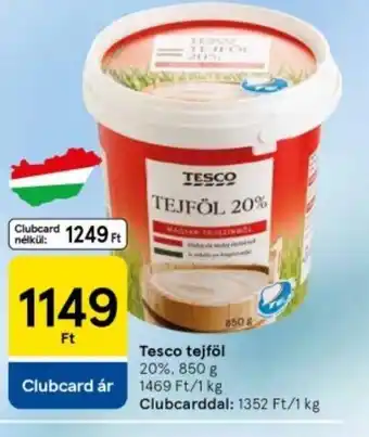 Tesco Tesco tejföl 20% ajánlat