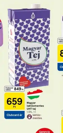 Tesco Magyar Tej Laktzmentes ajánlat