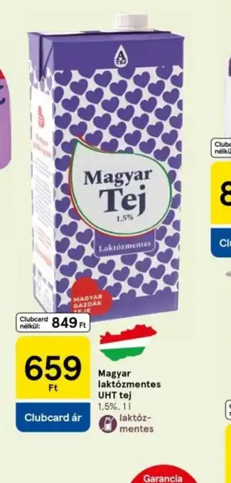 Tesco Magyar Tej Laktzmentes ajánlat