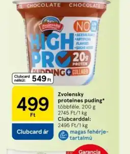 Tesco Zvolenský proteínový puding ajánlat