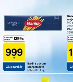 Tesco Barilla durum spagettid ajánlat