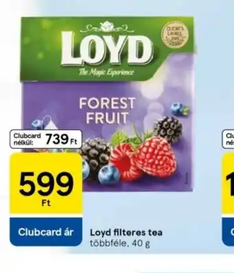 Tesco Loyd Filteres Tea Forest Fruit ajánlat