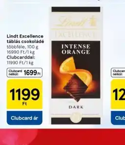 Tesco Lindt Excellence tábla csokoládé ajánlat