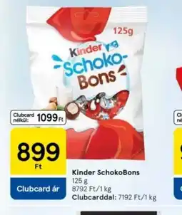 Tesco Kinder Schocko Bons ajánlat