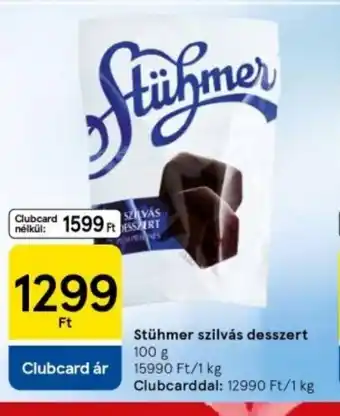 Tesco Stühmer szilvás desszert ajánlat