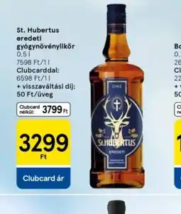 Tesco St. Hubertus eredeti gygynövénylikőr ajánlat