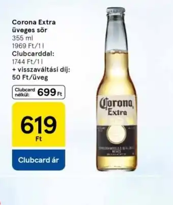 Tesco Corona Extra üveges sör ajánlat