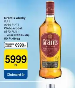 Tesco Grant's whisky ajánlat