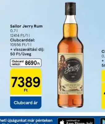 Tesco Sailor Jerry Rum ajánlat