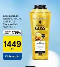 Tesco Gliss sampon ajánlat