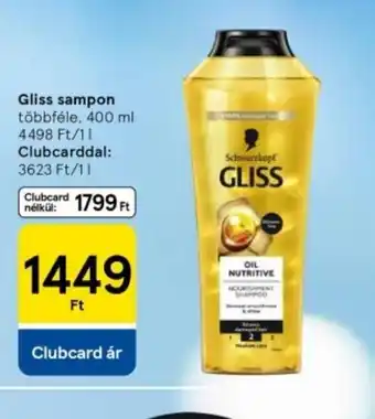 Tesco Gliss sampon ajánlat