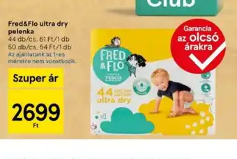 Tesco Fred&Flo ultra dry pelenka ajánlat